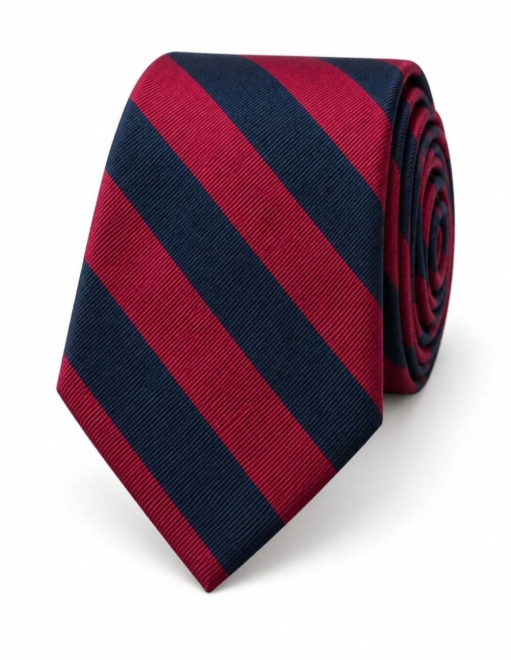 Vintage Aspen Leaf Norman Shirtmakers Silk Tie Made USA Hand Sewn Burgundy Navy